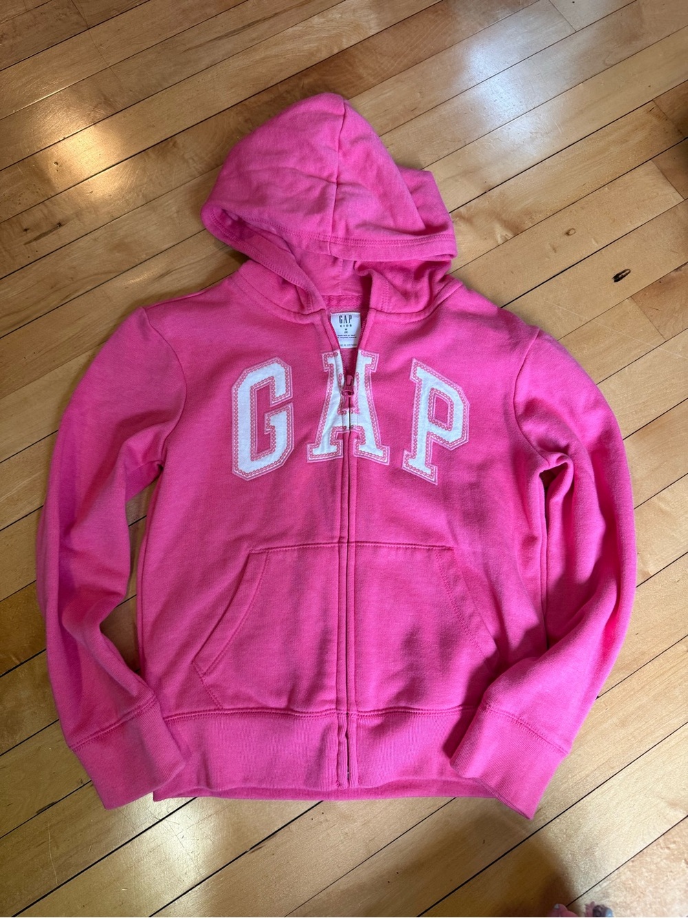GAP Pink Girls' Zip-Up Hoodie with Logo